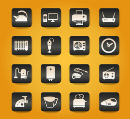 Home applicances simply icons