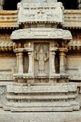 detail of the facade of a temple