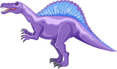 Spinosaurus dinosaur on white background