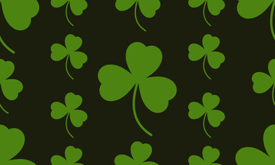 Happy Saint Patrick's day green background