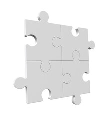Fototapeta premium Jigsaw puzzle togetherness