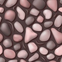 close-up stones seamless pattern