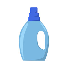 Vector fabric softener for laundry isolated flat illustration