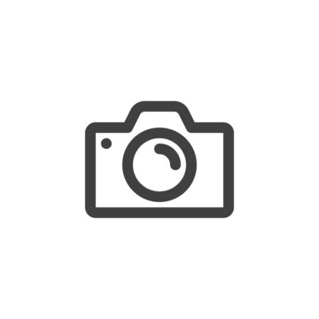 Photo camera line icon