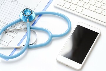 医療機関で使えるスマホと医療ICTイメージ