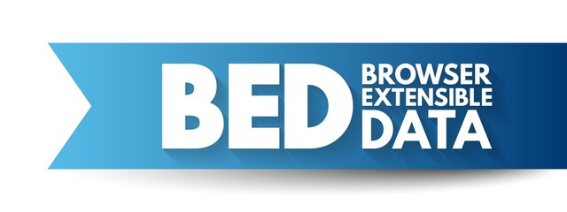 BED Browser Extensible Data - text file format used to store genomic regions as coordinates and associated annotations, acronym text concept background