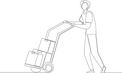 The job of someone who is arranging and arranging things. Microeconomics and macroeconomics. Vector illustration.