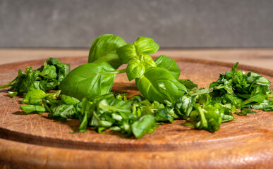 Chopped basil