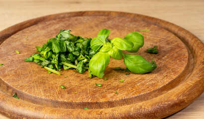 Chopped basil