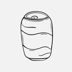 Hand drawn Soda icon Design Template. vector sketch doodle illustration. Perfect for food element, diet infographics, icons or web design, street restaurants menu