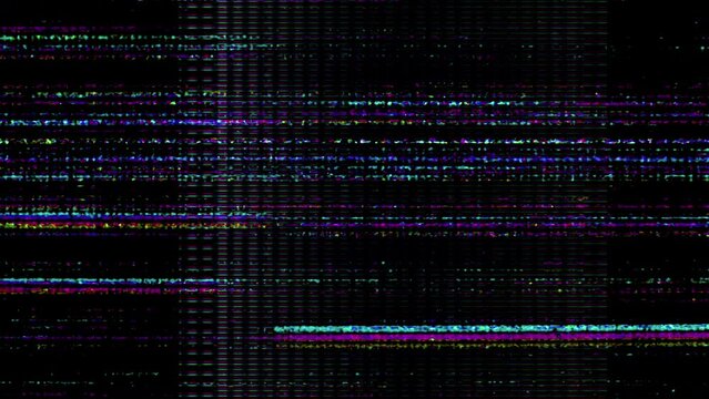 Visual video effects stripes background,tv screen noise glitch effect.Video background, transition effect for video editing.