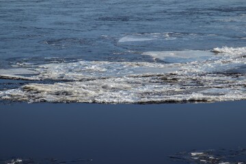 waves on the beach