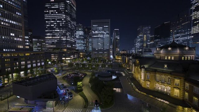 東京駅の夜景