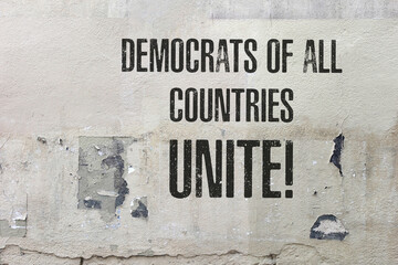democrats of all countries unite text an wand
