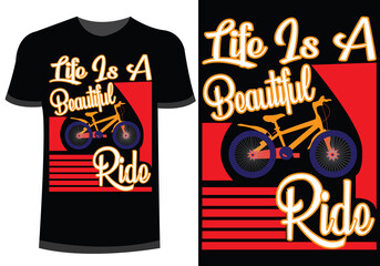 Bicycle custom typography vector for t-shirt, template,  image, infographic, minimal, graphic design.
