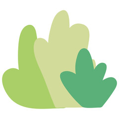 Fototapeta premium Grass vector illustration in flat color design