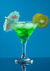 tropical green cocktail