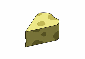 チーズ　アイソメ図
