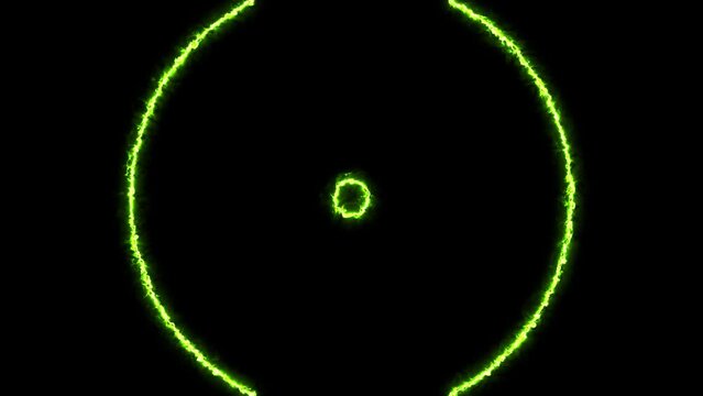 kryptonite circle light energy wave overlay effect loop