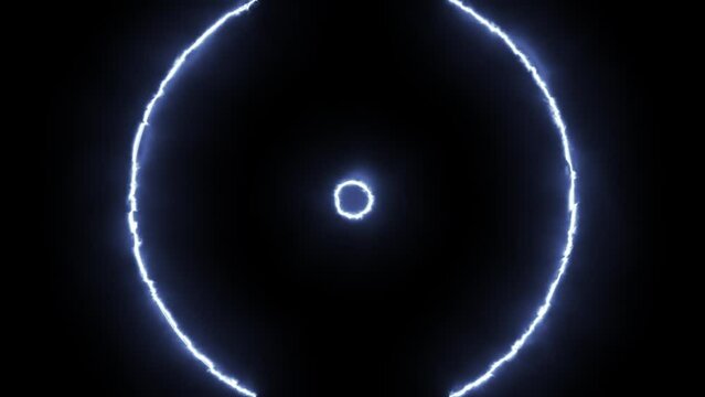 light blue pulse circle energy wave overlay effect loop