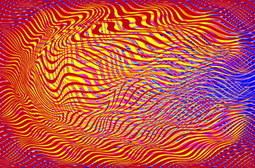 Glitch distorted geometric background . Modern art design . Noise destroyed glitched poster . Trendy defect error background with speed lines . Glitched artwork  .Hologram effect .vector 