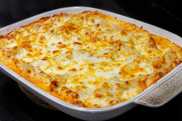 Lasagne in dish