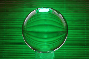 Glass ball in modern colors 