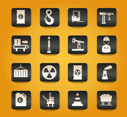 Industrial simply icons