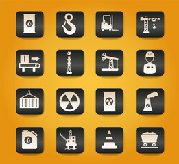 Industrial simply icons