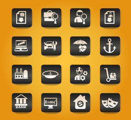 job search icon set