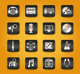 music icon set