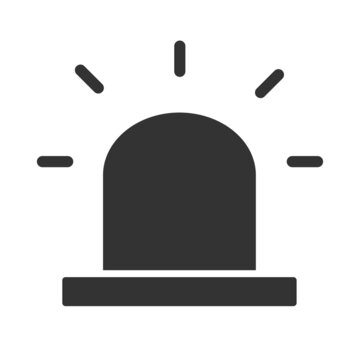 recommend clip art: Siren icon. Emergency signal transmission tool symbol. Alarm vector.