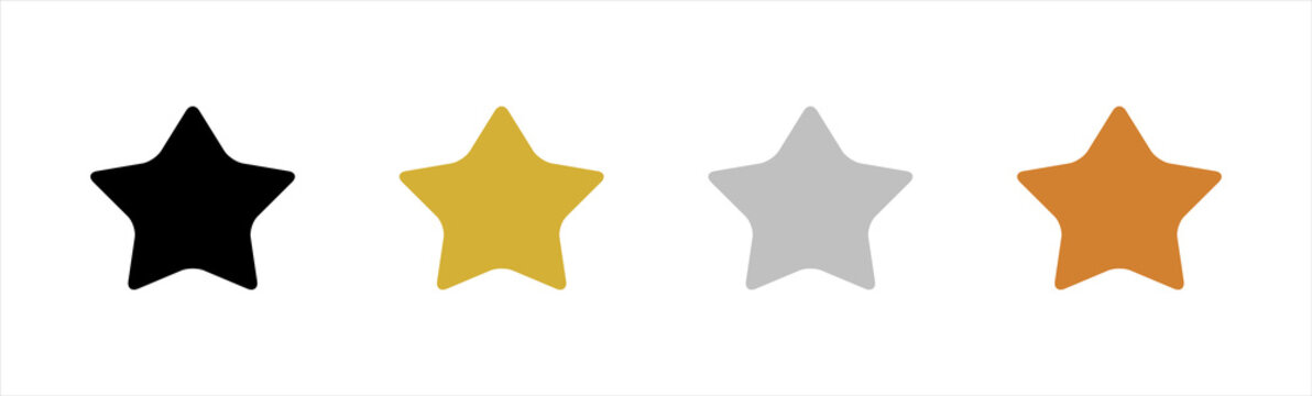 Membership icon. Star member level symbol, vector illustration.