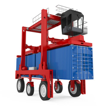 Straddle Carrier Isolated