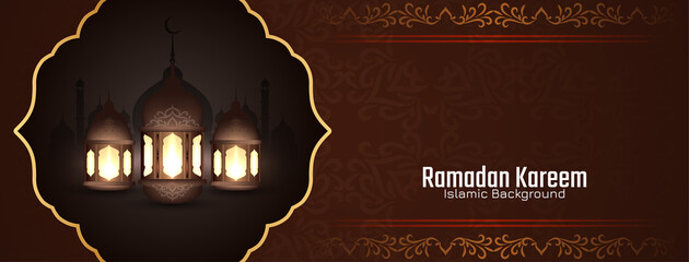 Ramadan Kareem islamic traditional festival banner design © Tamarindarts