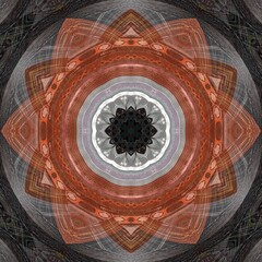 Obraz premium intricate pattern and design hexagonal floral fantasy
