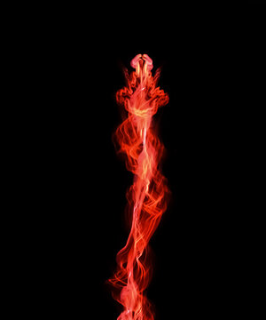 vagues d'&eacute;nergie de lumi&egrave;re rouge sombre et verticale en emm&ecirc;lement  sur fond noir avec profondeur de champ pour effet visuel