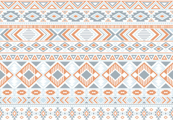 Tribal ethnic motifs geometric vector seamless background.