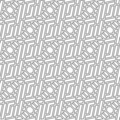 Seamless pattern with geometric shapes.