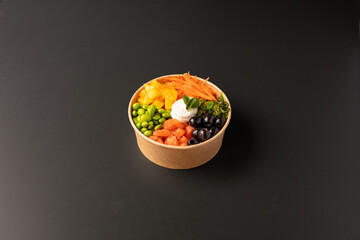Poke, Riso, Sushi, Salmone, Avocado, asporto , Formaggio, Mango, olive, Salsa, Ponzu, Tobiko,...