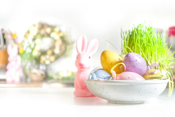 Preparation spring Easter holiday decor