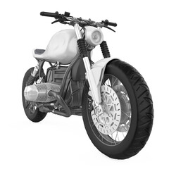 Motorcycle isolated on white background