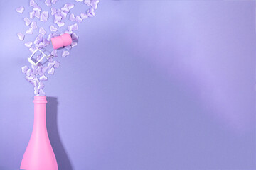 High-colored very peri Valentine background