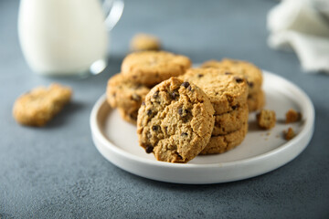 Traditional homemade chocolate chip cookies