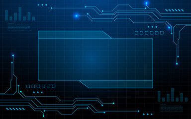 Technology graphic design background. Vector illustration. Vector Abstract technology circuit lines. Technology vector background.Eps10 vector illustration.	