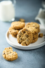 Traditional homemade chocolate chip cookies