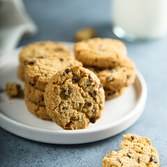 Traditional homemade chocolate chip cookies