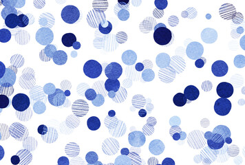 背景素材_色鉛筆_青