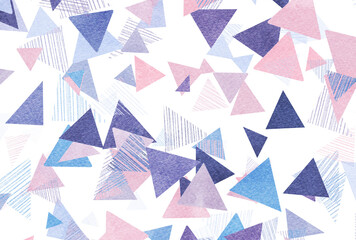 背景素材_色鉛筆_青