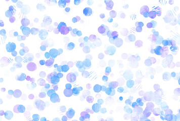 背景素材_カラフルなドット_水色